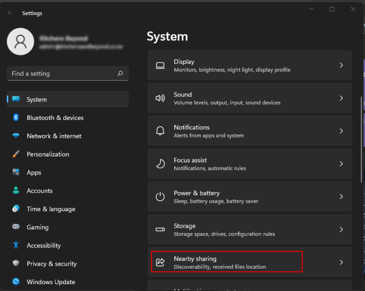 File Sharing Turn On Step 1