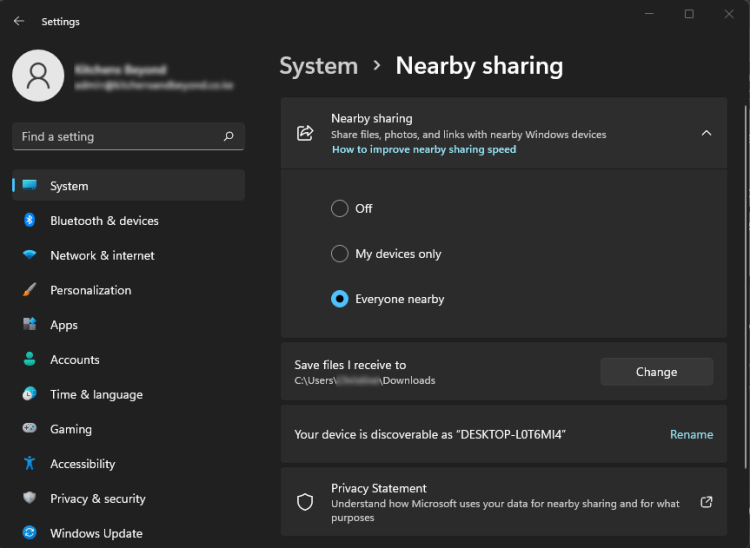 File Sharing Turn On Step 2