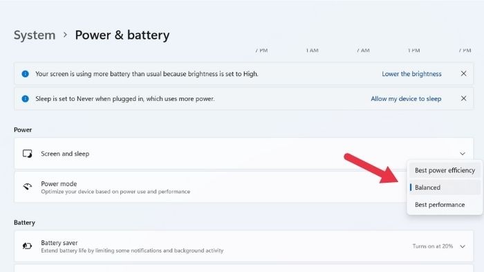 Gaming Laptop Powermode