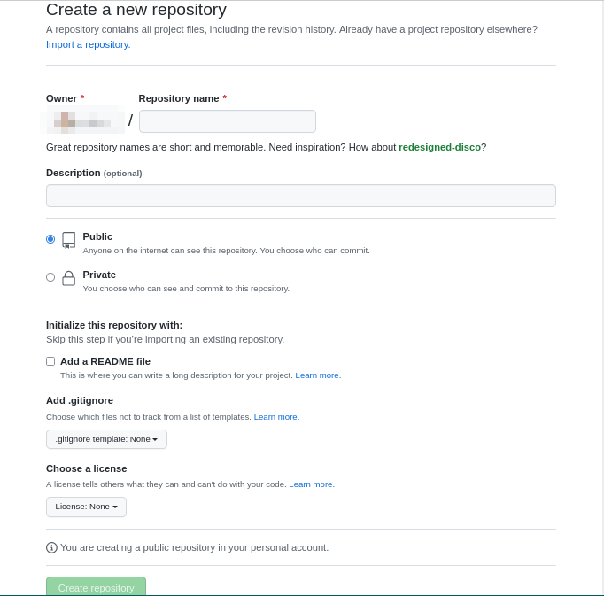 Git Guide New Repo Page