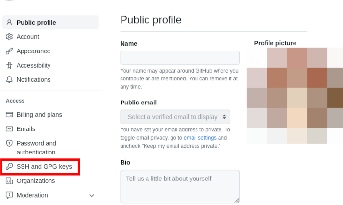 Git Guide Github Account Ssh Key