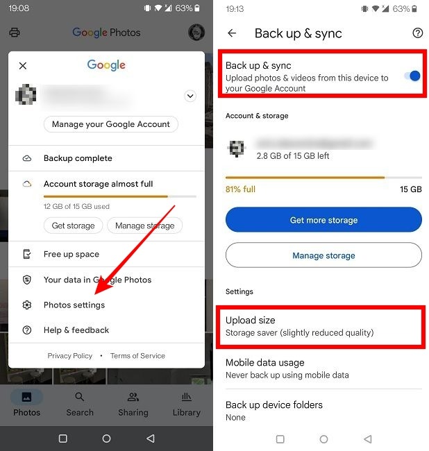 Google Storage Backup