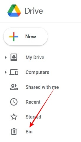 Google Storage Drive Bin