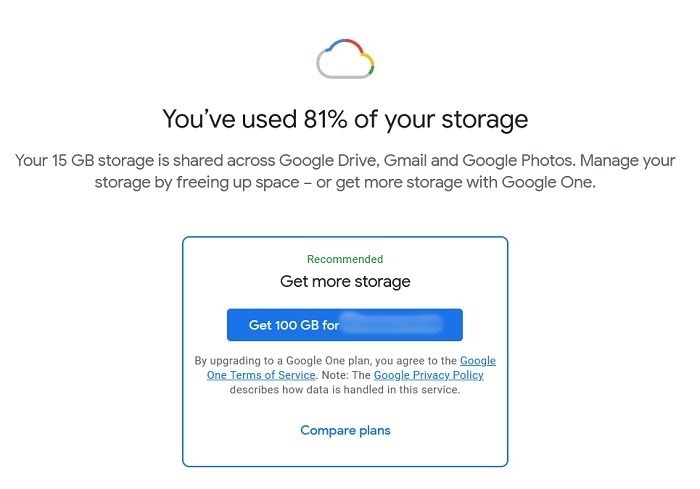 Google Storage One Overview