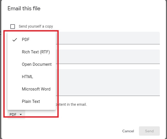 How To Efficiently Share Or Send Google Docs Via Email Email Formats
