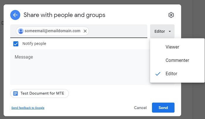 How To Efficiently Share Or Send Google Docs Via Email Share Email Send