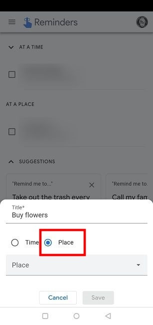 Location Based Reminders Android Google Set Place