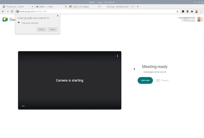 Pi Video Conference Google Meet