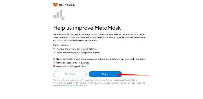 Proceed With Meta Mask Setup