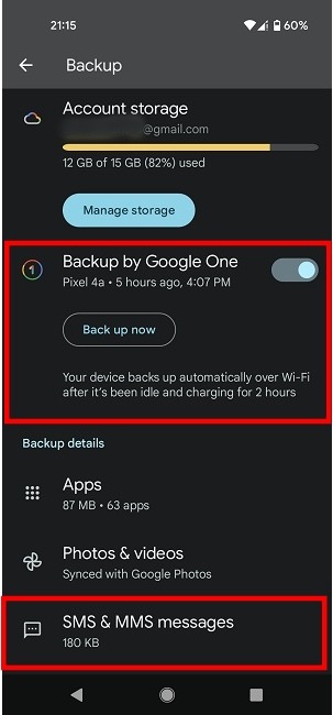 Recover Sms Backed Up Sms View