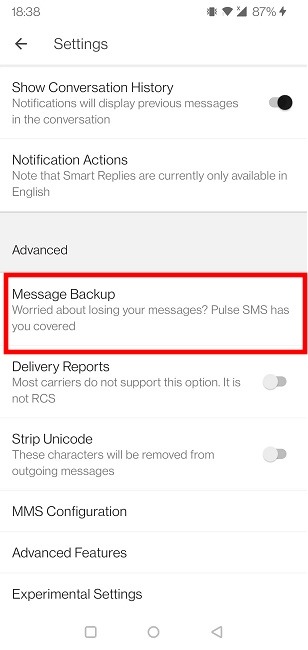 Recover Sms Pulse App