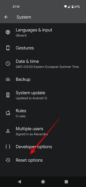 Recover Sms Settings Reset Options
