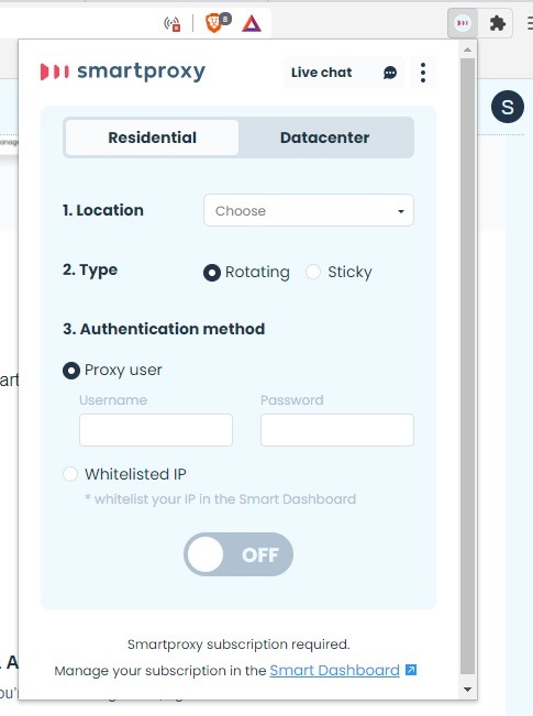 Smartproxy Review Browser Extension