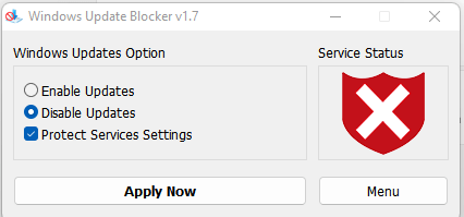 Disable Windows Updates