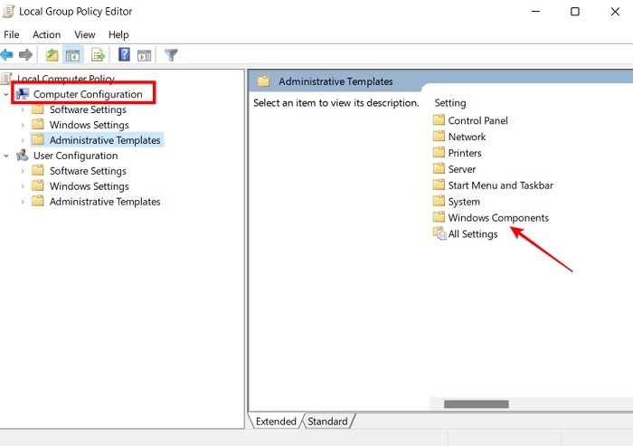 Stop Updates Windows Local Group Policy Editor Administrative