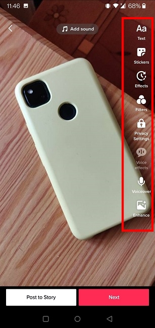 Tiktok Stories Editing Options