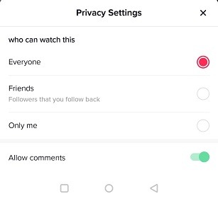 Tiktok Stories Editing Privacy Options