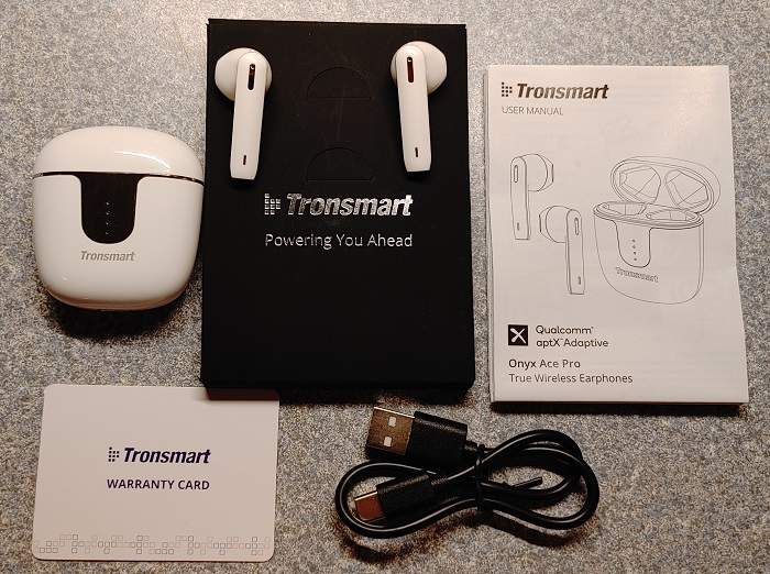 Tronsmart Onyx Ace Pro True Wireless Earbuds In Box
