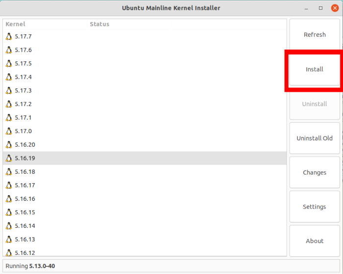 Ubuntu Custom Kernel Install New Kernel 1