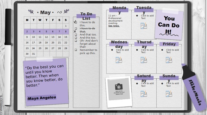 Useful Powerpoint Templates To Set Up A Digital Planner Bullet