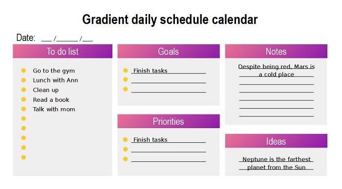 Useful Powerpoint Templates To Set Up A Digital Planner Daily