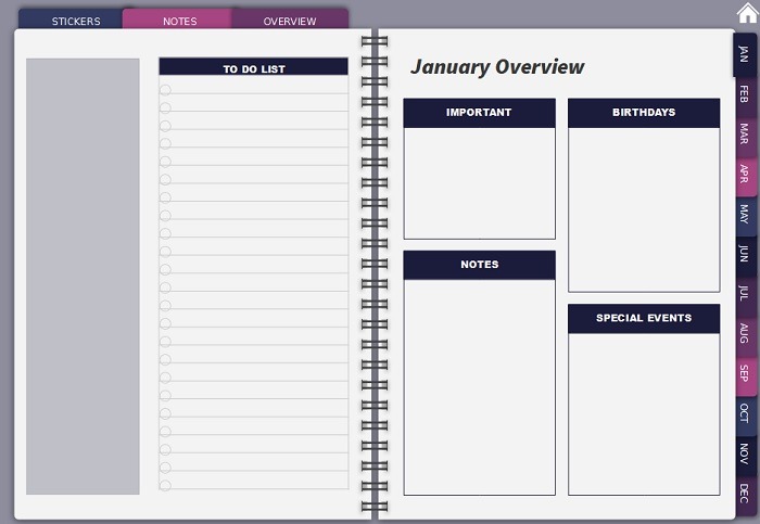 Useful Powerpoint Templates To Set Up A Digital Planner Yearly
