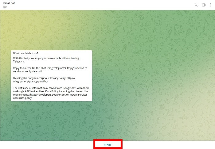 Using Telegram Create Private Channel Gmail Bot Start Button