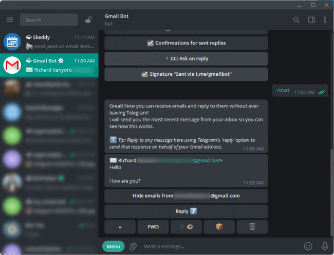 Using Telegram For Email 5