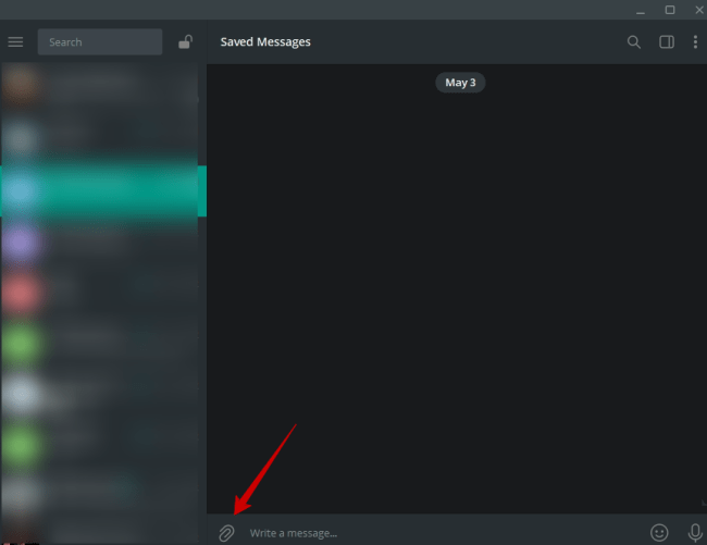 Using Telegram Saved Messages Step 2 2