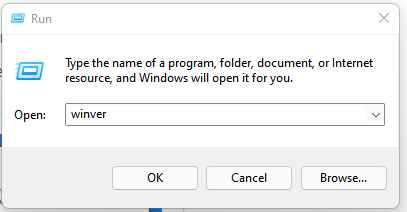 Windows Version Winver 1