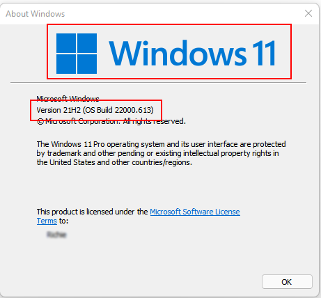 Windows Version Winver 2