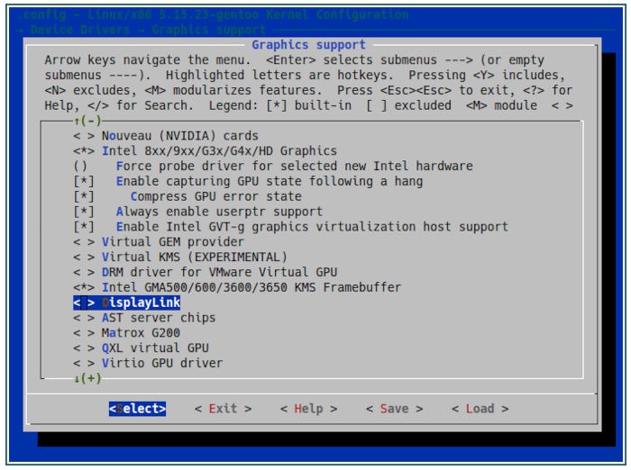 5 Kernel Tips 17 Intel Only Graphics Support