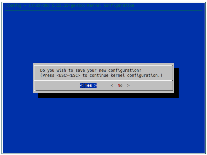 5 Kernel Tips 21 Save Kernel Configuration