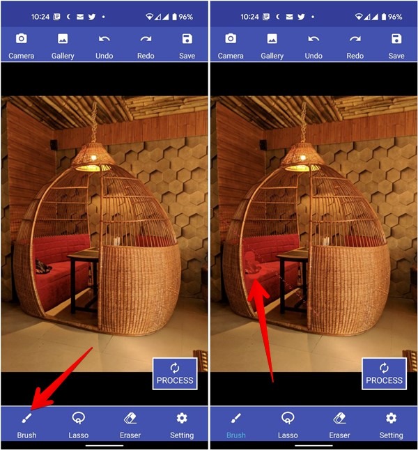 Android App Higlight Unwanted Item