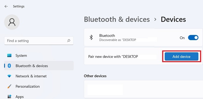 Connect Laptop Displays Bluetooth Devices Windows11 Add Device