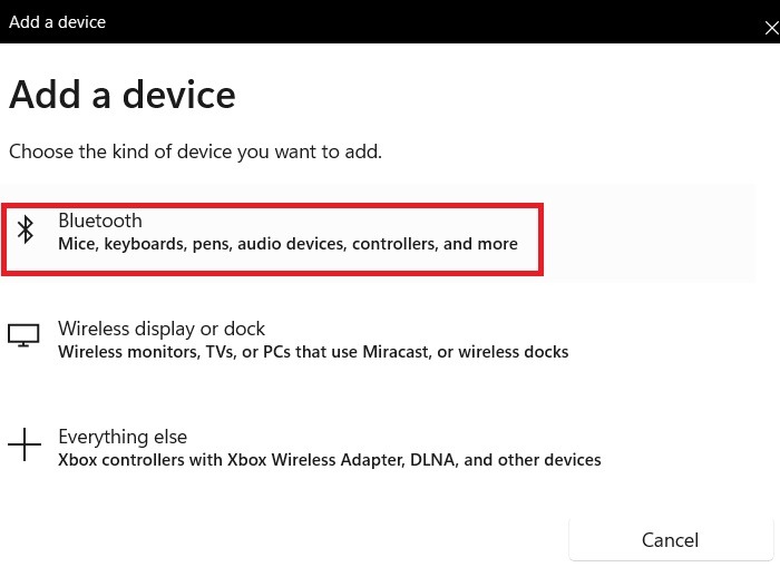 Connect Laptop Displays Windows11 Add A Device Bluetooth