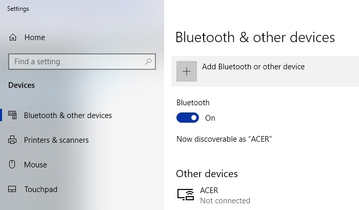 Connect Laptop Screens Bluetooth Other Devices Windows10