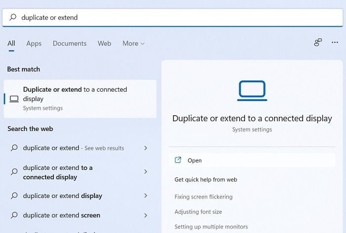 Connect Laptop Screens Duplicate Or Extend Connected Screen