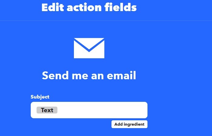 Forward Sms Android Ifttt Edit Action Fields