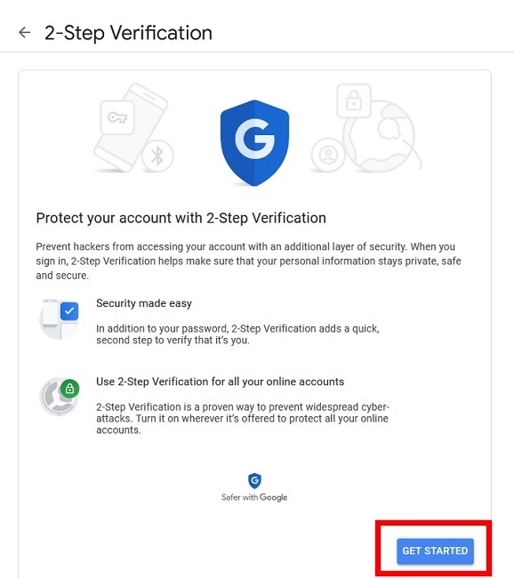 Setting up Google Authenticator.