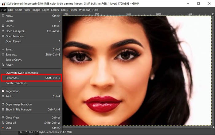 Heic To Jpg Gimp Export As