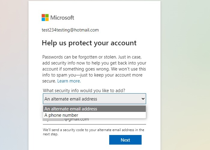 Hotmail Close Account Alternate Email Address