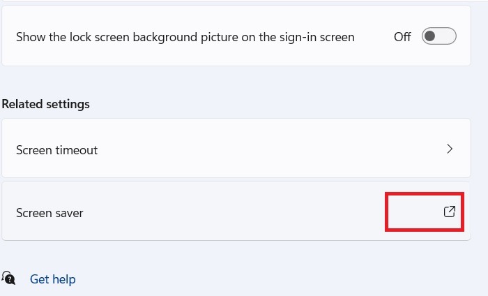 Disabling "Screen saver" from Settings.