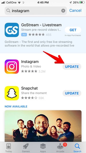 Instagram App Update Iphone