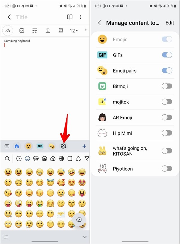Samsung Keyboard Emojis Add
