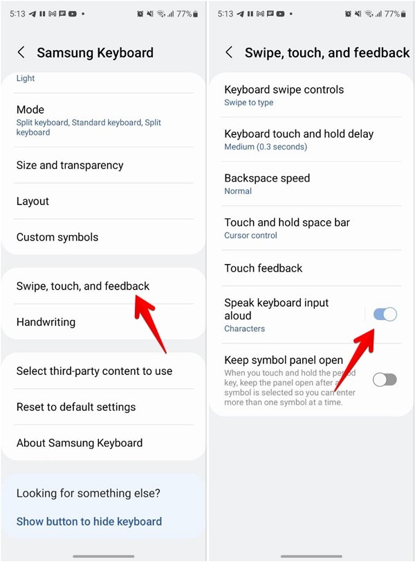 Samsung Keyboard Sound Character