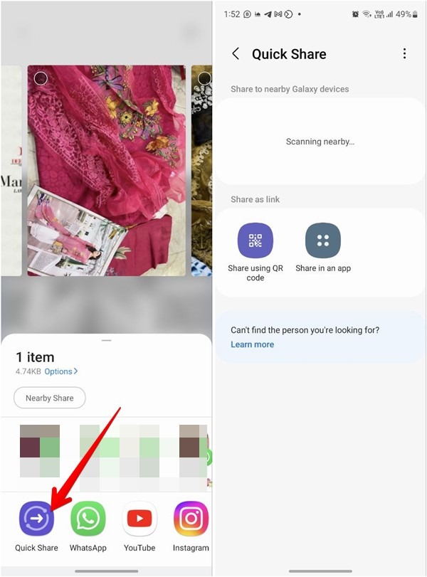 Samsung Quick Share Meaning