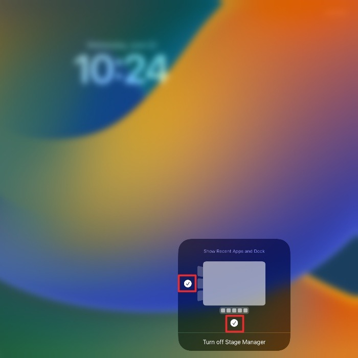 Stage Manager Settings Ipad
