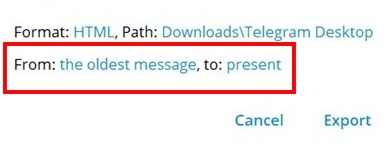Telegram Export Individual Chat Path