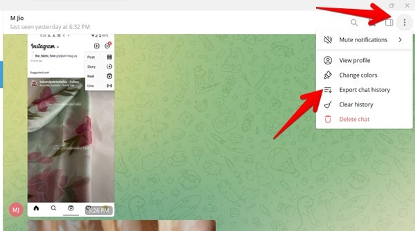 Telegram Export Individual Chat
